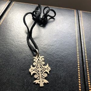 Silver Ethiopian Cross Necklace